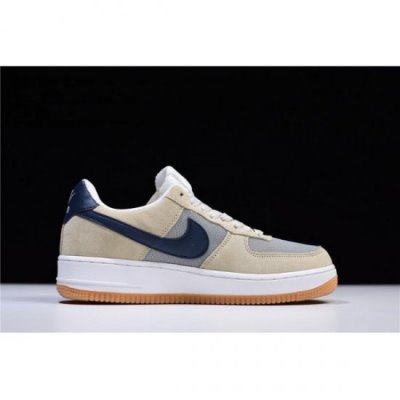 Nike Erkek Air Force 1 Low Suede Mushroom/Light Açık Gri / Lacivert Mavi Kaykay Ayakkabı Türkiye - 2